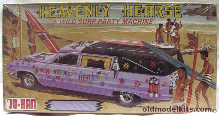 Jo-Han 1/25 Heavenly Hearse - Cadillac Hearse Stock or Wild Custom, GC-600 plastic model kit
